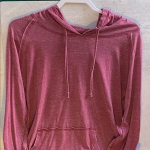 light maroon hoodie